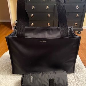 Kate Spade medium black tote / baby bag.